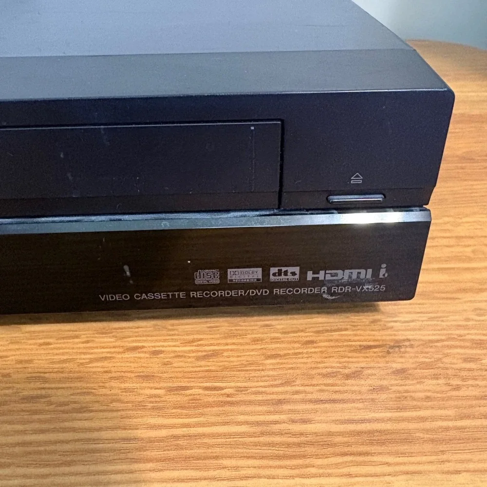 FOR PARTS Sony DVD Recorder VCR Combo RDR-VX525 HDMI 1080i Upscaling NOT WORKING